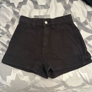 Black Jean Shorts